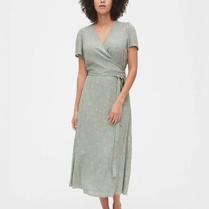 Gap midi Floral Wrap Dress